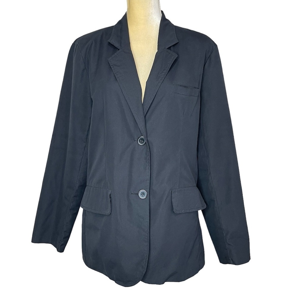Womens Totes Black Raincoat Jacket Size L